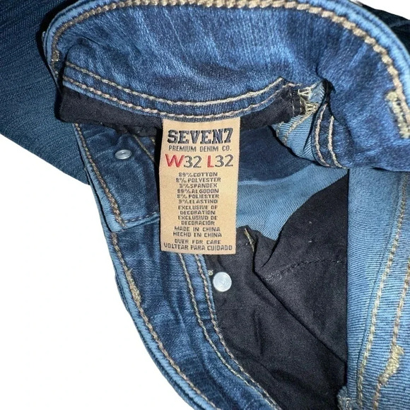 Seven7 Premium denim 32/32 men’s‎ distressed jeans - Picture 6 of 7
